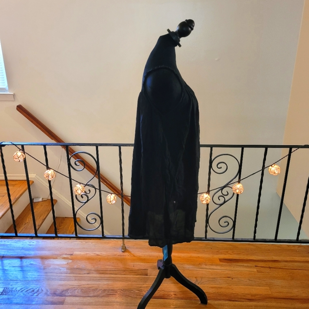 Nwt Cupshe Black Loose Scoop Neck Mini Swim Cover-Up Size Medium - Picture 10 of 15